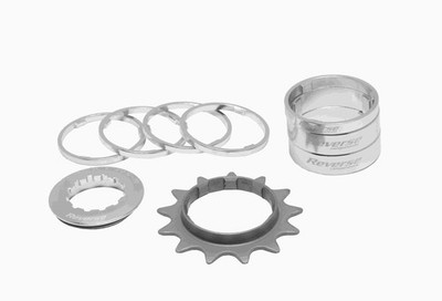 Reverse Single Speed Umbau Kit 13 Zähne silberfarben