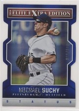 2014 Panini Elite Extra Edition Status Blue Die-Cut 61/100 Michael Suchy #75 o0v
