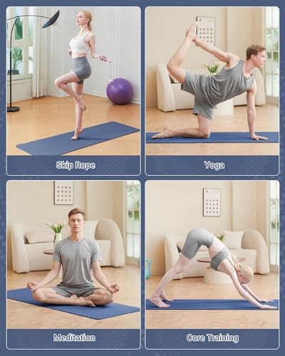 Tapis de Fitness Anti-dérapant Good Nite en TPE Amortissant pour Pilates - 3