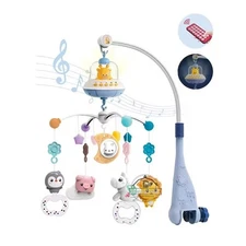 Musical Baby Crib Mobile with Lights Music Projection for Infants Remote Control