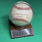 Livan Hernandez Signed Baseball with "1997 WS MVP" 750/1997 RARE