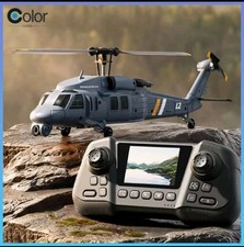 4DRC L2 4CH RC Helicopter 8K Camera 6-Axis Gyro Black Hawk MILITARY With Screen