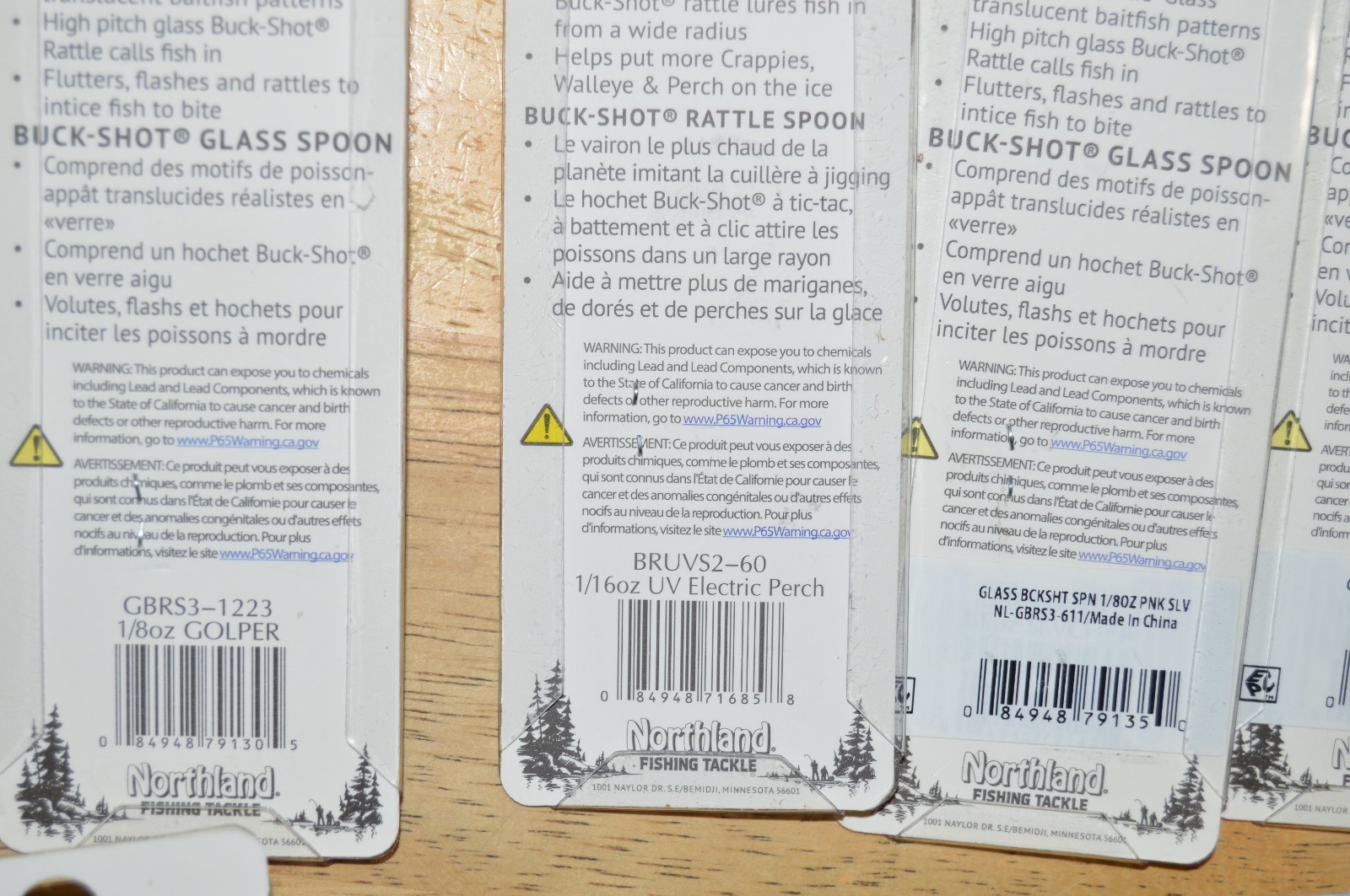 12 packs northland buck shot spoons assortment some glow UV rattles - Image 7