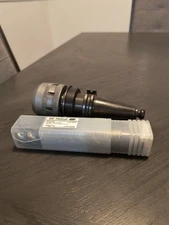 Helical 1-1/4 X 1-1/4 X 5" X 7" 5 Flute Carbide End Mill New, With CAT40 Holder.