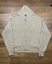 Vtg 1960s Pendleton Oatmeal Wool Westerly Zip Cardigan Sweater Big Lebowski XL