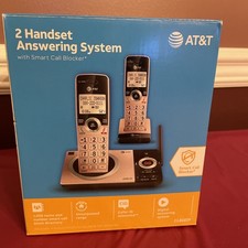 Pink AT T CL82229 DECT 6.0 2 Handset Cordless Phone Answering System Smart Block