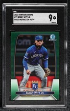 2023 Bowman Chrome Green Refractor 99/99 Bobby Witt Jr #79 SGC 9 MINT ey2