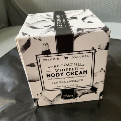 Beekman 1802 ~ Vanilla Absolute~ Pure Goat Milk Whipped Body Cream - 8 oz Sealed