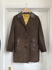 Vintage 1960er William & Lewis Bangor braune Damen-Wildlederjacke Gr&ouml;&szlig;e 12-14
