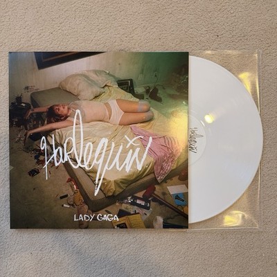 Lady Gaga Harlequin White Vinyl Rare Sold Out Lp Poster alternative cover joker