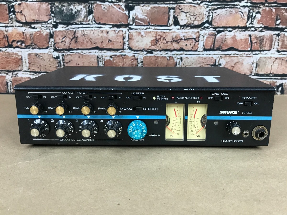 SHURE FP42 ステレオ・ミキサー Vintage Shure FP42 4 Channel Broadcast Stereo Microphone