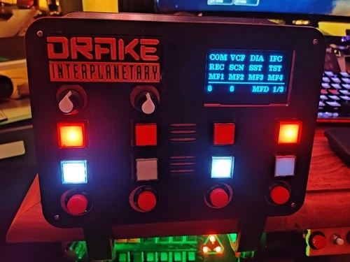 Bouton box Custom - 12 bouton X3 36 boutons -theme Star citizen