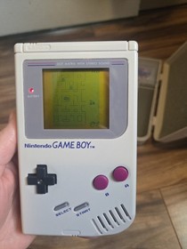 Nintendo Game Boy Lot With Console, 5 Games And Case