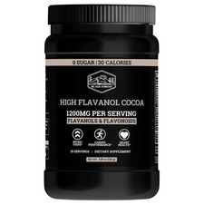 High Flavanol Cocoa 1200mg Flavanols  Flavonoids Supplements 10X More Flava...