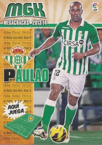 Nº 077 paulao # Brazil real betis card panini mgk liga 2014 | eBay