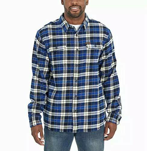 Orvis Navy Plaid Heavy Weight Flannel 
