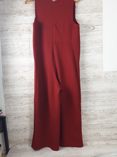 Mono para mujer Zara básico rojo sin mangas talla M cremallera trasera, excelente estado 👍 - Imagen 3 de 15