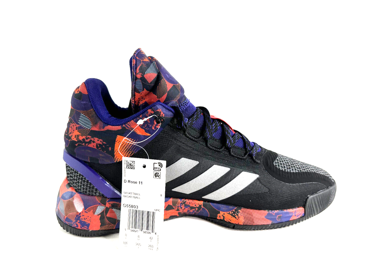 NEW Adidas D Ross 11 Lunar Basketball Shoes G55803 Size 7 Black Purple NEW! Adidas Adizero D Rose 11 Lunar Basketball Shoes Black  main image 2