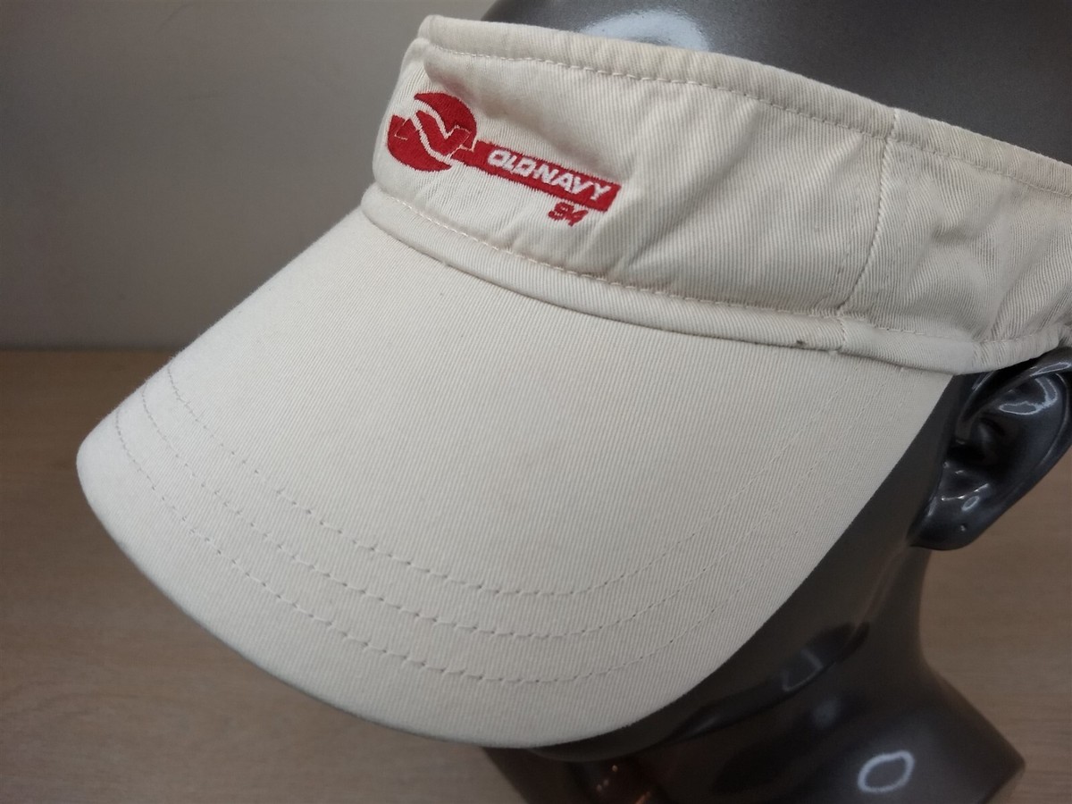 Old Navy Embroidered Logo Adjustable Strapback Beige Golf Visor M/L Bogey Bros Golf Co | Funny Golf Hats | Glizz Reaper  main image 4