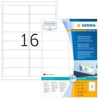 Herma 10309 Repositionierbare Adressetiketten A4 99,1X33,8 Mm Weiß Movables Papi