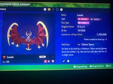 Pokemon Scarlet And Violet Shiny Lunala 6IV Battle Ready Fast Delivery