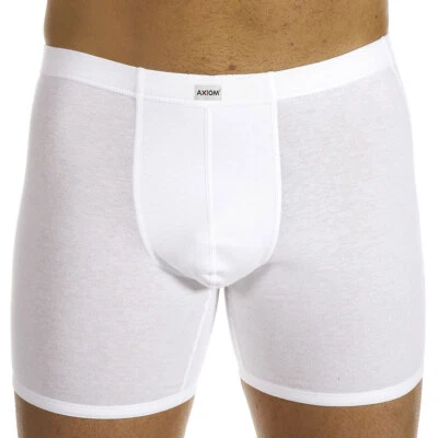 3 Boxer uomo Axiom in cotone con gamba allungata ed elastico infilato art 2578