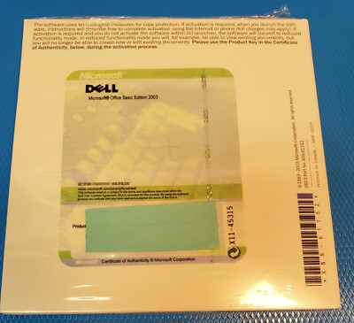 Microsoft Office Basic Edition 2003 Software with Product Key NEW ...