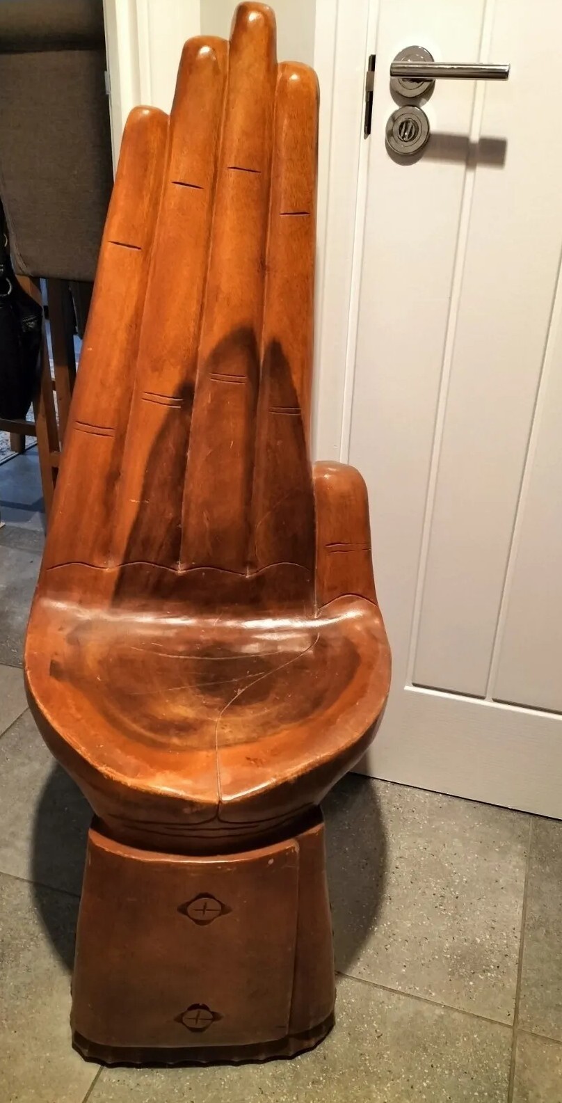 Unique Wooden Hand Chair Very Rare!!Artist Piece Original, interior