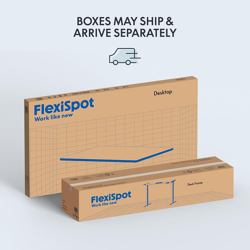 Electric Standing Desk Whole Piece 48 X 30 Inch Desktop Adjustable