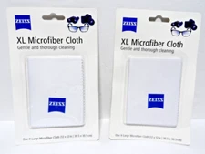 Zeiss Microfiber Gentle Cleaning Cloth New & Sealed X-Large  12 x 12    Lot of 2