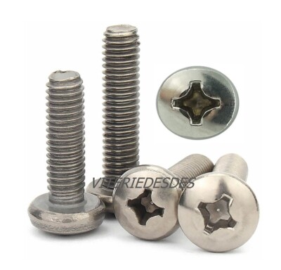 Viti Per Lamiera DIN 7981 500 Pezzi In Acciaio Inox A2 - Testa Lente, Misure 2.2 E 2.9 Mm Viti Croce 2.2 Mm 2.9 Mm - Foto 3