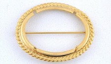 40x30 40mm x 30MM CABOCHON CAB GEMSTONE GEM GOLDPLATED PIN BROOCH MOUNTING CF5