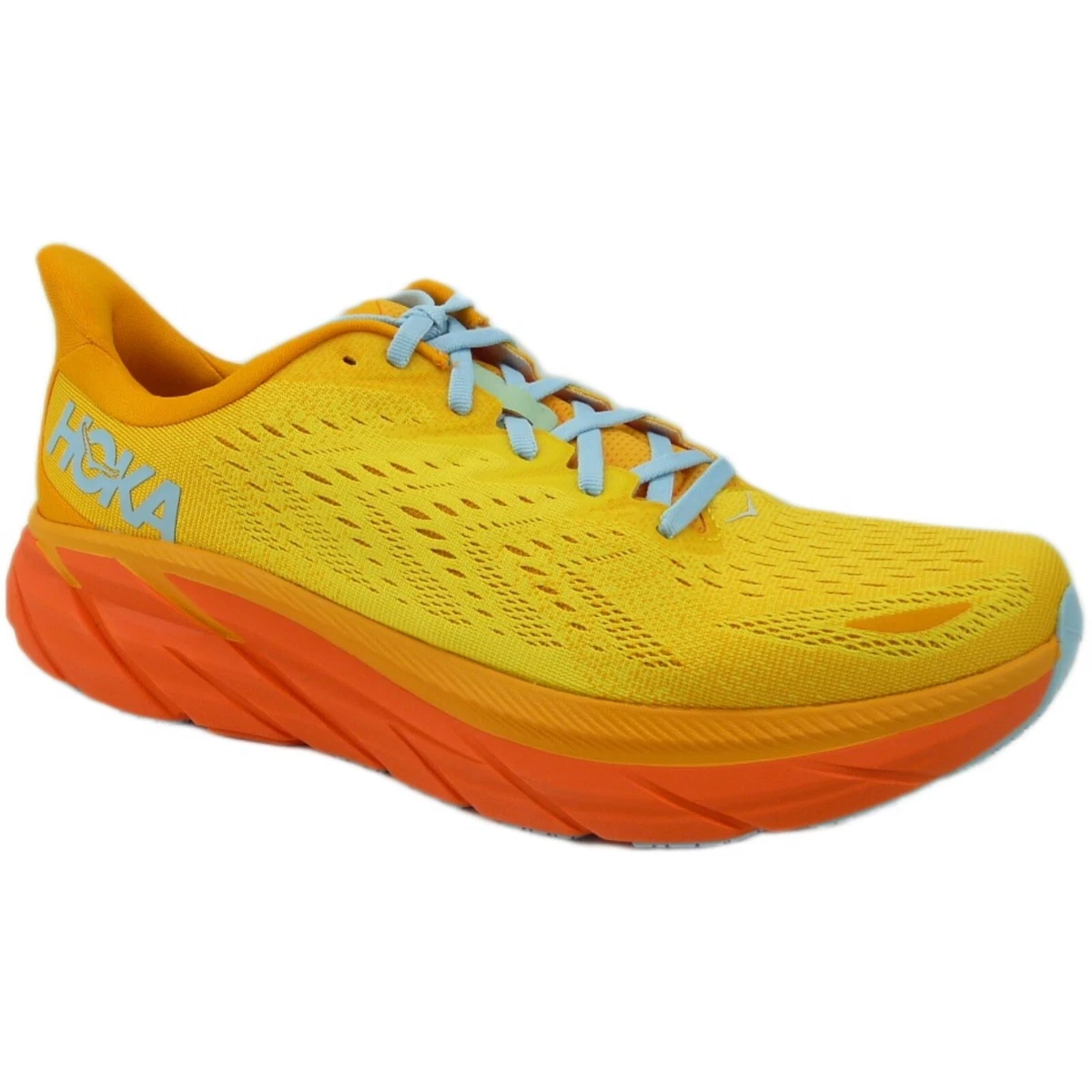 Hoka One One Mens Clifton 8 Radiant Yellow Maize Running/Athletic Sneakers S-11D Hoka MEN main image 2