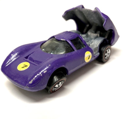 Redline Hot Wheels Lola GT70 1968 Purple Restored Made in United States