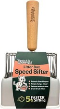 Sprinkle  Sweep Cat Litter Scoop - Heavy Duty Scooper  Light Grey