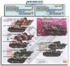 Echelon Decals 1/35th Scale Generic WWII Type Set A & B Decal Sheet No. D356260