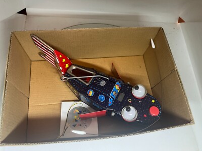 その他 ST JOHN Mechanical Space Whale Ship PX-3 St John by Marxu PX-3 Space Whale Ship Mechanical wind up tin toy
