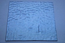 3"x 3" RIPPLE TEXTURED VIOLET STRIKER BULLSEYE 3mm THICK GLASS 90 COE COMPATIBLE