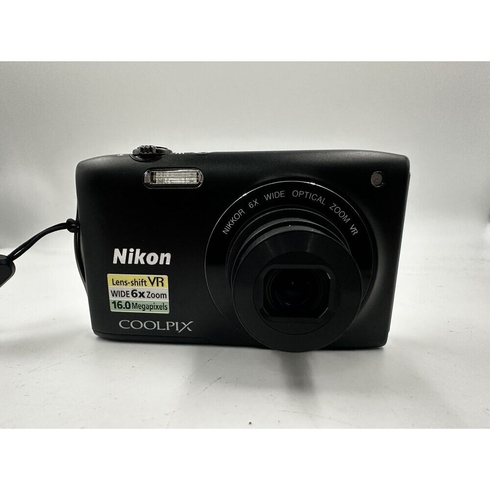Nikon Coolpix S3300 16MP BLACK DIGITAL CAMERA Fully Tested 90% NEW