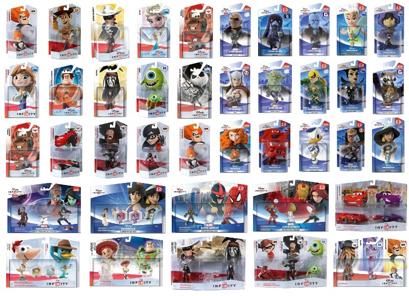 BNiB NEW DISNEY INFINITY FIGURES PLAYSET CHOICE OF ORIGINALS