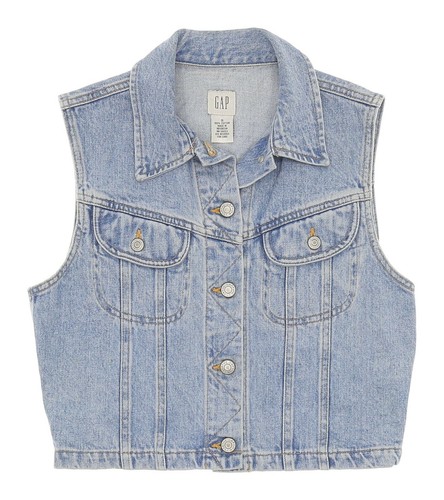 Vintage GAP Cropped Denim Vest S Small 