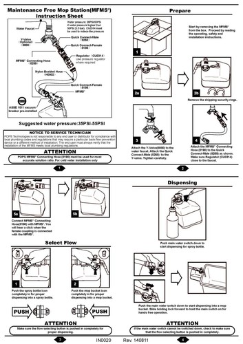Hand Held Chemical Dispenser, 3L bottle Dual Flow Dual Auto-Dilution Mixing Rate - Picture 4 of 12