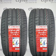 2 X New 245 40 18 COTECHOO ECO 97W XL 245/40R18 2454018 *C WET GRIP*  (2 TYRES)