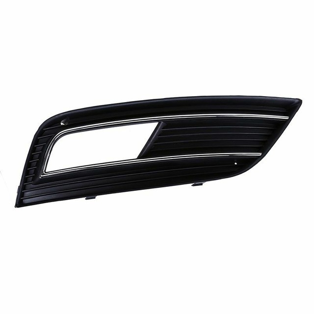 AUDI A4 B8 FRONT BUMPER FOG LIGHT GRILLE BLACK CHROME RIGHT SIDE NEW