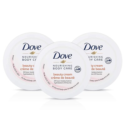 Lot Of 3*Dove Nourishing Body Care Beauty Cream*2.53 oz*New Sealed*Free Shipping