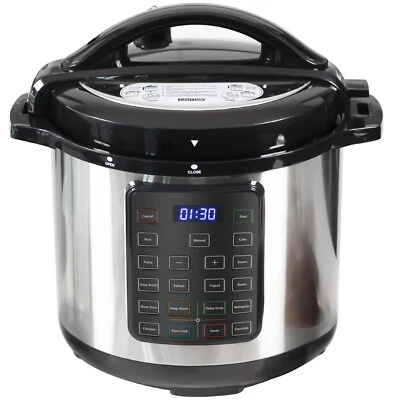 EDX 8QT, 12-in-1 Multi Electric Pressure Cooker, Slow Rice Cooker, Yogurt Maker