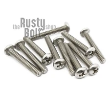 #4-40 x 3/4", Phillips Pan Head Screws, A2 304 18-8, Stainless Steel