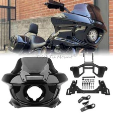 Headlight Fairing Clear Windshield & Bracket For Harley 2022-2024 Low Rider ST