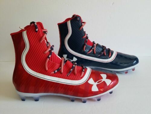 Under Armour UA Command MC Mid Lacrosse Cleats White/Red  display picture 3