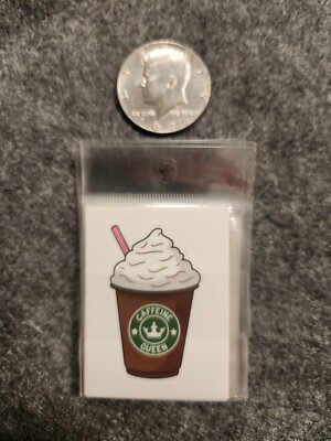 Caffeine Queen 2 1/2'' Off the Hook Vinyl Sticker